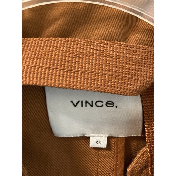 VINCE Jacket Size XS Sienna Cropped Linen Cotton Coat Boho‎ Unique - Picture 6 of 11